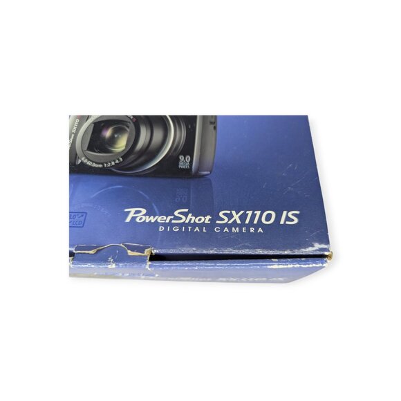 Cannon Digital Camera PowerShot SX110 IS 9 MP w/SD Card and Original Box WORKS - Picture 3 of 17